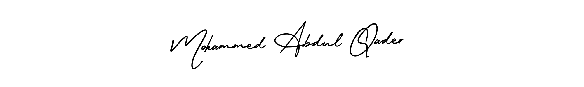 How to make Mohammed Abdul Qader signature? AmerikaSignatureDemo-Regular is a professional autograph style. Create handwritten signature for Mohammed Abdul Qader name. Mohammed Abdul Qader signature style 3 images and pictures png