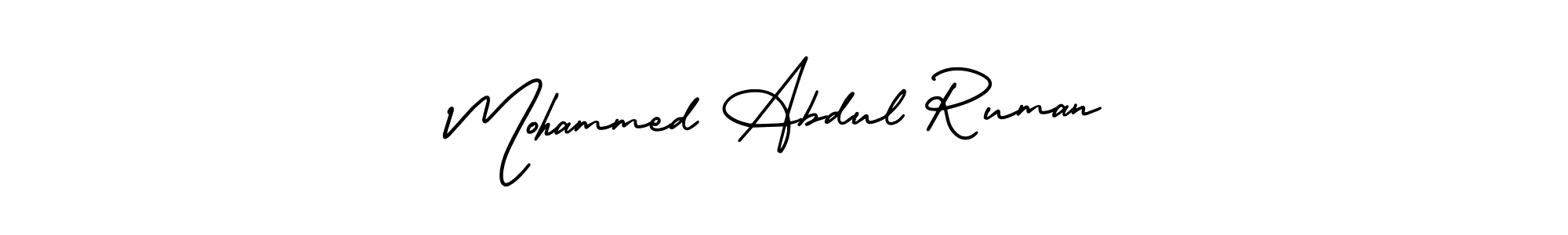 if you are searching for the best signature style for your name Mohammed Abdul Ruman. so please give up your signature search. here we have designed multiple signature styles  using AmerikaSignatureDemo-Regular. Mohammed Abdul Ruman signature style 3 images and pictures png