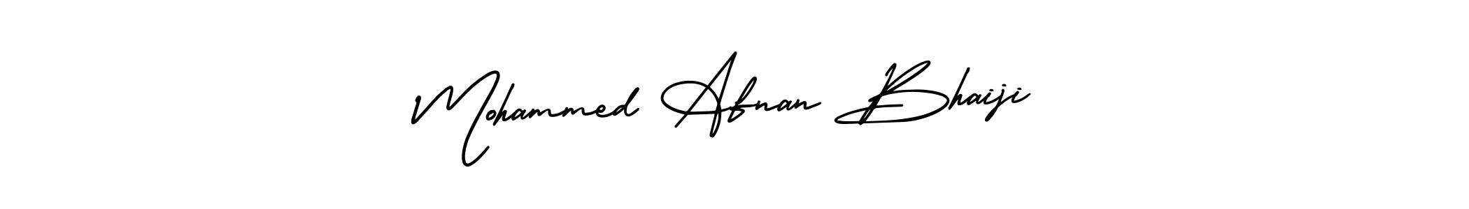 Also You can easily find your signature by using the search form. We will create Mohammed Afnan Bhaiji name handwritten signature images for you free of cost using AmerikaSignatureDemo-Regular sign style. Mohammed Afnan Bhaiji signature style 3 images and pictures png