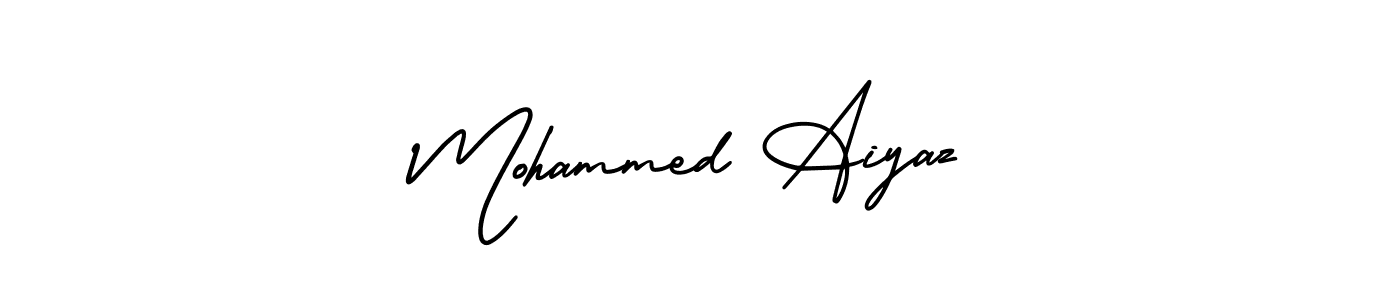 Also You can easily find your signature by using the search form. We will create Mohammed Aiyaz name handwritten signature images for you free of cost using AmerikaSignatureDemo-Regular sign style. Mohammed Aiyaz signature style 3 images and pictures png