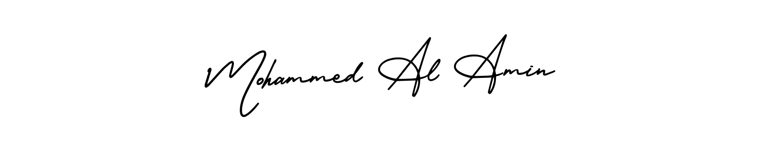 Use a signature maker to create a handwritten signature online. With this signature software, you can design (AmerikaSignatureDemo-Regular) your own signature for name Mohammed Al Amin. Mohammed Al Amin signature style 3 images and pictures png