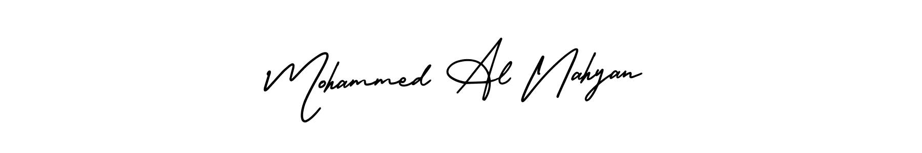 Similarly AmerikaSignatureDemo-Regular is the best handwritten signature design. Signature creator online .You can use it as an online autograph creator for name Mohammed Al Nahyan. Mohammed Al Nahyan signature style 3 images and pictures png