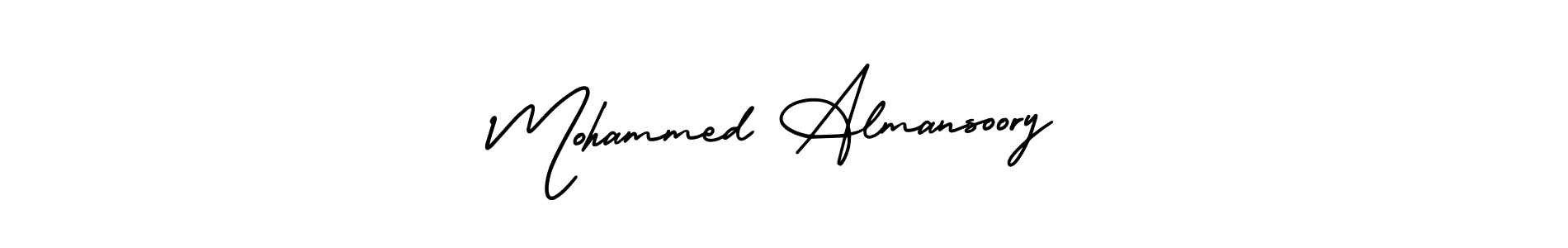 Make a short Mohammed Almansoory signature style. Manage your documents anywhere anytime using AmerikaSignatureDemo-Regular. Create and add eSignatures, submit forms, share and send files easily. Mohammed Almansoory signature style 3 images and pictures png