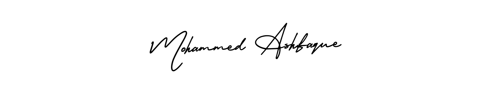 Use a signature maker to create a handwritten signature online. With this signature software, you can design (AmerikaSignatureDemo-Regular) your own signature for name Mohammed Ashfaque. Mohammed Ashfaque signature style 3 images and pictures png