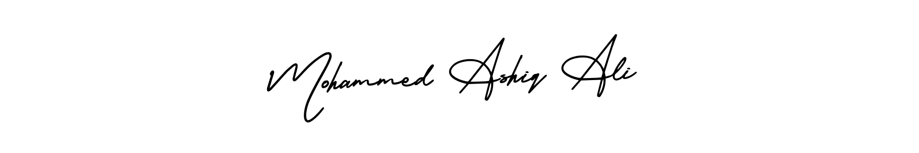 How to Draw Mohammed Ashiq Ali signature style? AmerikaSignatureDemo-Regular is a latest design signature styles for name Mohammed Ashiq Ali. Mohammed Ashiq Ali signature style 3 images and pictures png