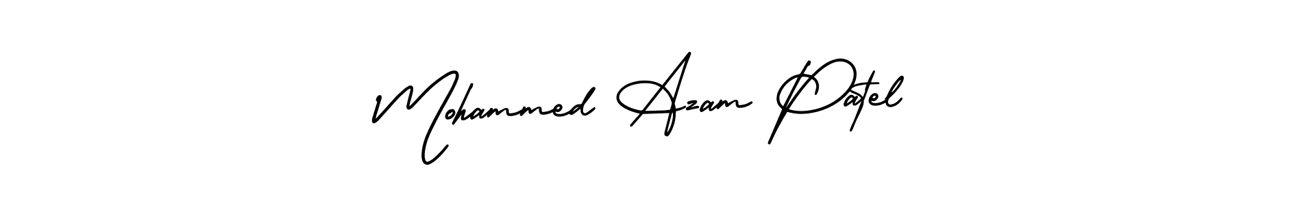 Design your own signature with our free online signature maker. With this signature software, you can create a handwritten (AmerikaSignatureDemo-Regular) signature for name Mohammed Azam Patel. Mohammed Azam Patel signature style 3 images and pictures png