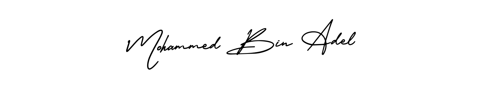 How to make Mohammed Bin Adel signature? AmerikaSignatureDemo-Regular is a professional autograph style. Create handwritten signature for Mohammed Bin Adel name. Mohammed Bin Adel signature style 3 images and pictures png