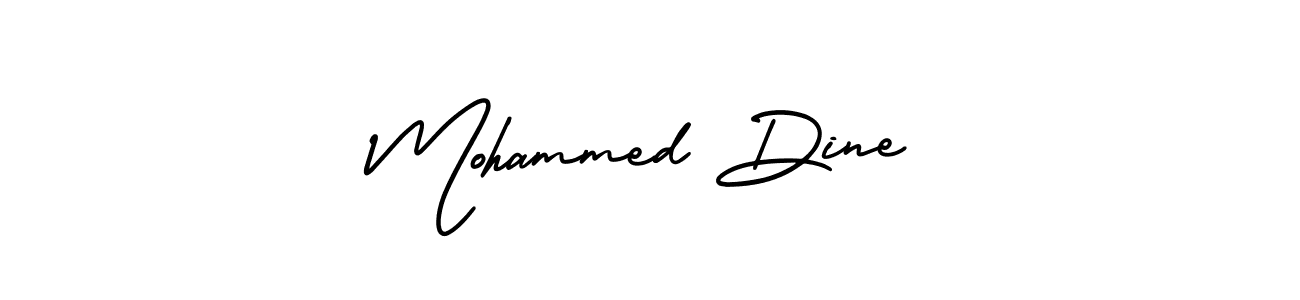 How to make Mohammed Dine signature? AmerikaSignatureDemo-Regular is a professional autograph style. Create handwritten signature for Mohammed Dine name. Mohammed Dine signature style 3 images and pictures png