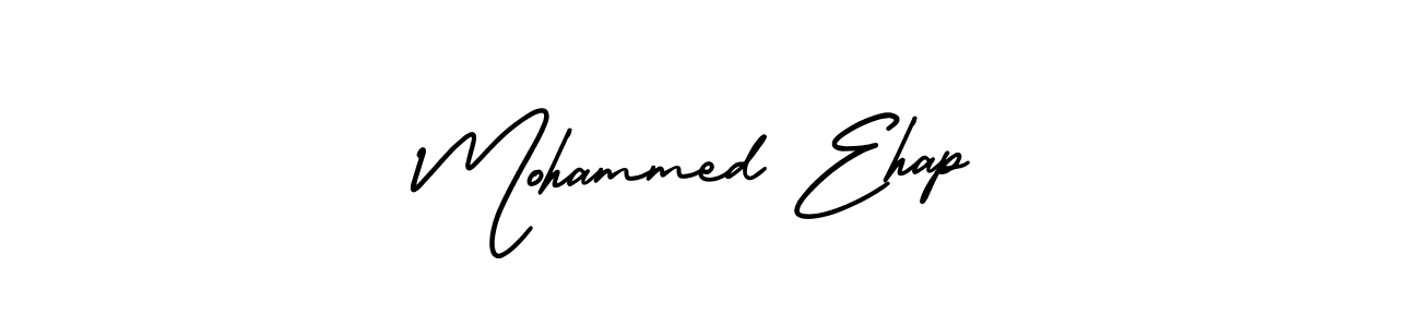 Use a signature maker to create a handwritten signature online. With this signature software, you can design (AmerikaSignatureDemo-Regular) your own signature for name Mohammed Ehap. Mohammed Ehap signature style 3 images and pictures png