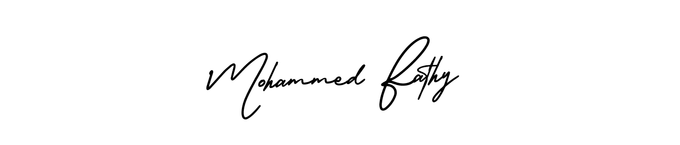 Also You can easily find your signature by using the search form. We will create Mohammed Fathy name handwritten signature images for you free of cost using AmerikaSignatureDemo-Regular sign style. Mohammed Fathy signature style 3 images and pictures png