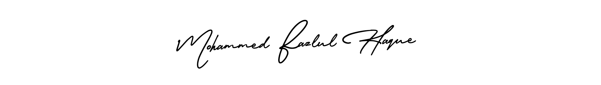It looks lik you need a new signature style for name Mohammed Fazlul Haque. Design unique handwritten (AmerikaSignatureDemo-Regular) signature with our free signature maker in just a few clicks. Mohammed Fazlul Haque signature style 3 images and pictures png