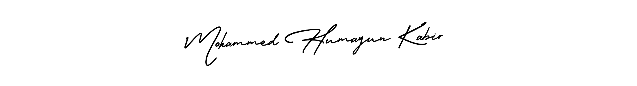 You should practise on your own different ways (AmerikaSignatureDemo-Regular) to write your name (Mohammed Humayun Kabir) in signature. don't let someone else do it for you. Mohammed Humayun Kabir signature style 3 images and pictures png