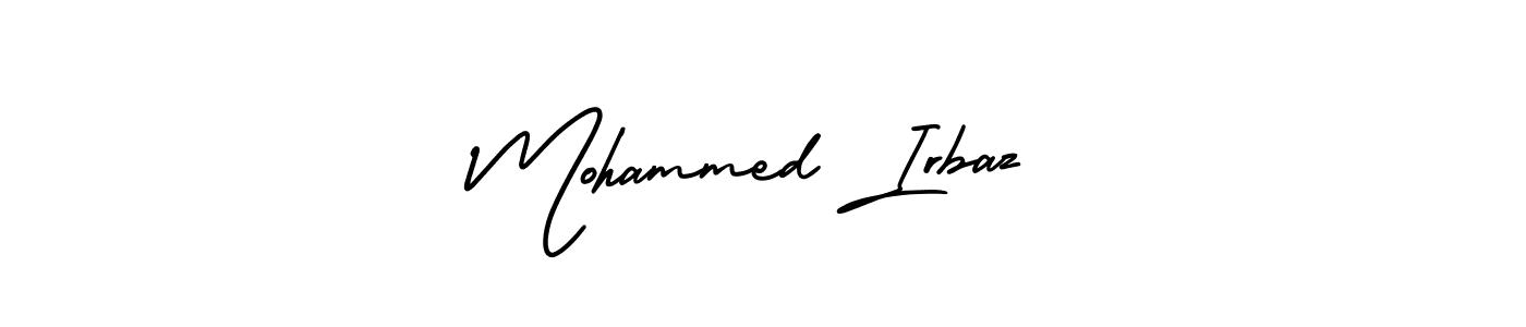See photos of Mohammed Irbaz official signature by Spectra . Check more albums & portfolios. Read reviews & check more about AmerikaSignatureDemo-Regular font. Mohammed Irbaz signature style 3 images and pictures png