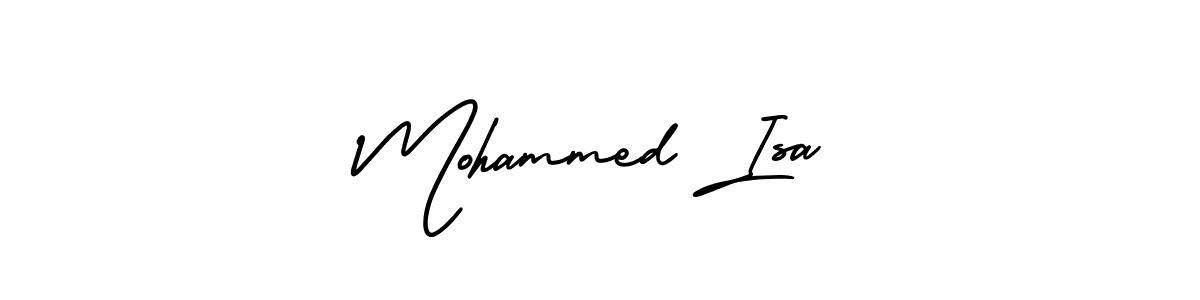 Also You can easily find your signature by using the search form. We will create Mohammed Isa name handwritten signature images for you free of cost using AmerikaSignatureDemo-Regular sign style. Mohammed Isa signature style 3 images and pictures png