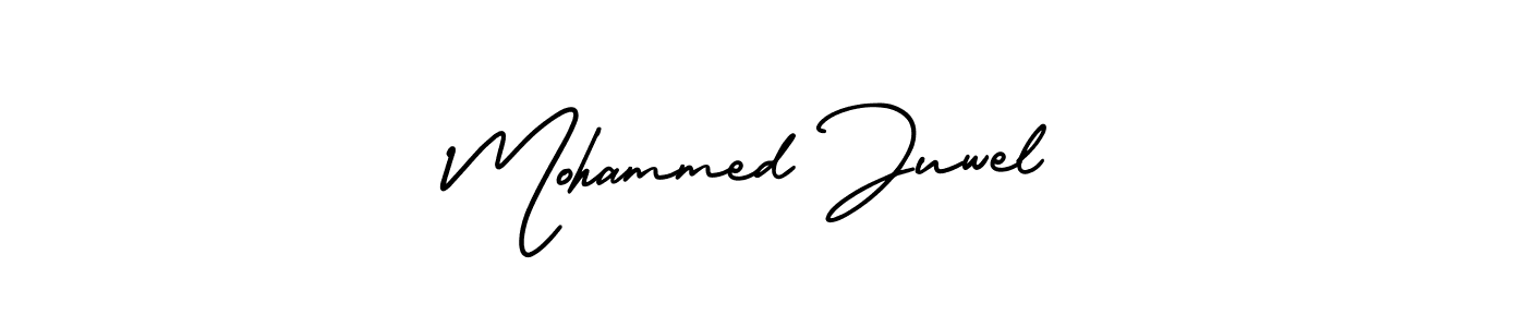 Also You can easily find your signature by using the search form. We will create Mohammed Juwel name handwritten signature images for you free of cost using AmerikaSignatureDemo-Regular sign style. Mohammed Juwel signature style 3 images and pictures png