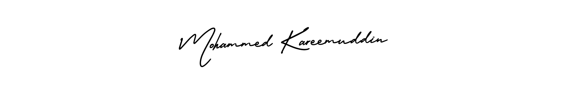 How to make Mohammed Kareemuddin signature? AmerikaSignatureDemo-Regular is a professional autograph style. Create handwritten signature for Mohammed Kareemuddin name. Mohammed Kareemuddin signature style 3 images and pictures png