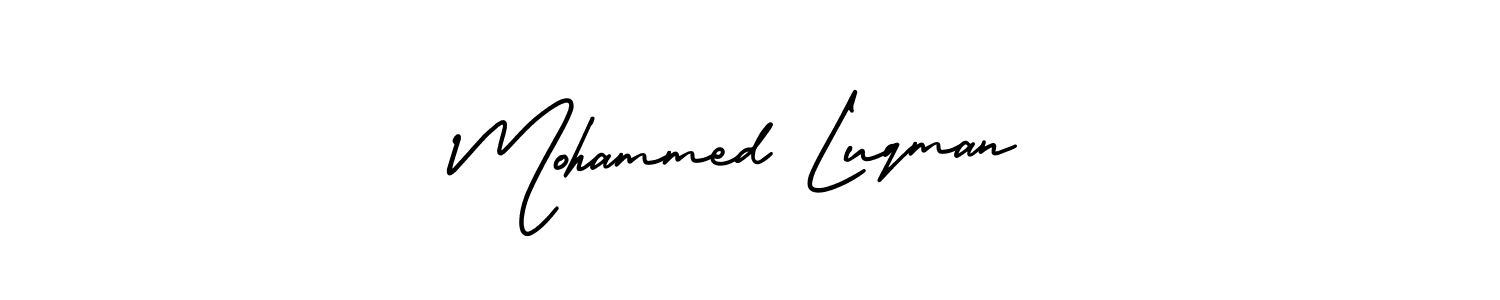 if you are searching for the best signature style for your name Mohammed Luqman. so please give up your signature search. here we have designed multiple signature styles  using AmerikaSignatureDemo-Regular. Mohammed Luqman signature style 3 images and pictures png