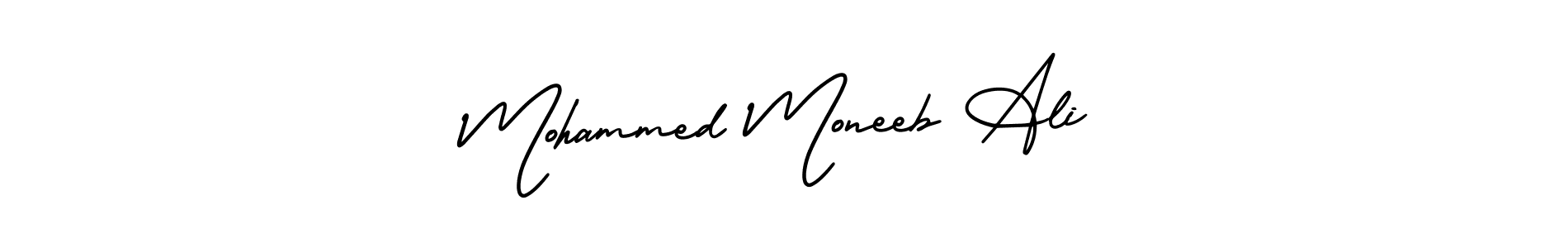 It looks lik you need a new signature style for name Mohammed Moneeb Ali. Design unique handwritten (AmerikaSignatureDemo-Regular) signature with our free signature maker in just a few clicks. Mohammed Moneeb Ali signature style 3 images and pictures png