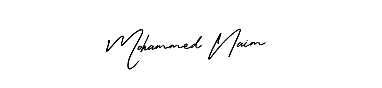 You should practise on your own different ways (AmerikaSignatureDemo-Regular) to write your name (Mohammed Naim) in signature. don't let someone else do it for you. Mohammed Naim signature style 3 images and pictures png