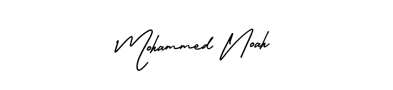 Mohammed Noah stylish signature style. Best Handwritten Sign (AmerikaSignatureDemo-Regular) for my name. Handwritten Signature Collection Ideas for my name Mohammed Noah. Mohammed Noah signature style 3 images and pictures png
