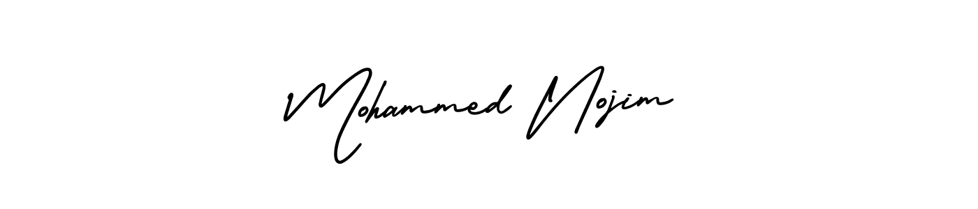Also You can easily find your signature by using the search form. We will create Mohammed Nojim name handwritten signature images for you free of cost using AmerikaSignatureDemo-Regular sign style. Mohammed Nojim signature style 3 images and pictures png