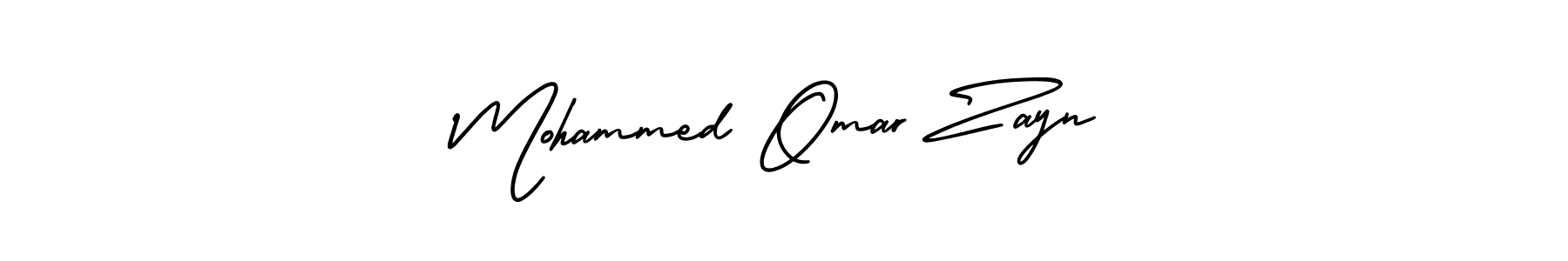 Design your own signature with our free online signature maker. With this signature software, you can create a handwritten (AmerikaSignatureDemo-Regular) signature for name Mohammed Omar Zayn. Mohammed Omar Zayn signature style 3 images and pictures png