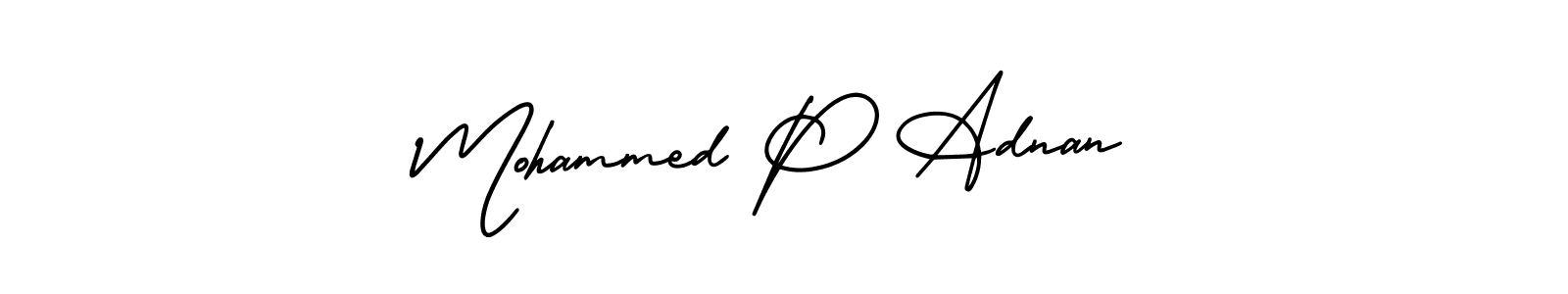 Also You can easily find your signature by using the search form. We will create Mohammed P Adnan name handwritten signature images for you free of cost using AmerikaSignatureDemo-Regular sign style. Mohammed P Adnan signature style 3 images and pictures png