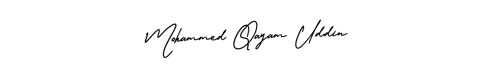 Also You can easily find your signature by using the search form. We will create Mohammed Qayam Uddin name handwritten signature images for you free of cost using AmerikaSignatureDemo-Regular sign style. Mohammed Qayam Uddin signature style 3 images and pictures png