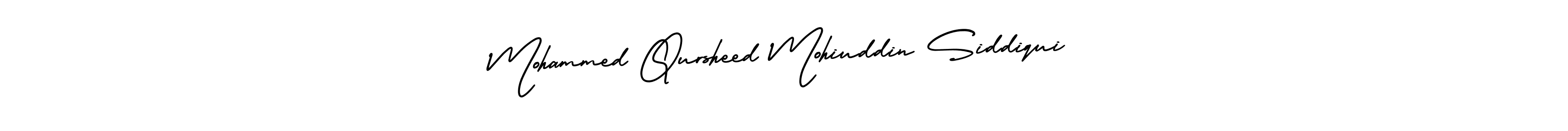 How to make Mohammed Qursheed Mohiuddin Siddiqui signature? AmerikaSignatureDemo-Regular is a professional autograph style. Create handwritten signature for Mohammed Qursheed Mohiuddin Siddiqui name. Mohammed Qursheed Mohiuddin Siddiqui signature style 3 images and pictures png
