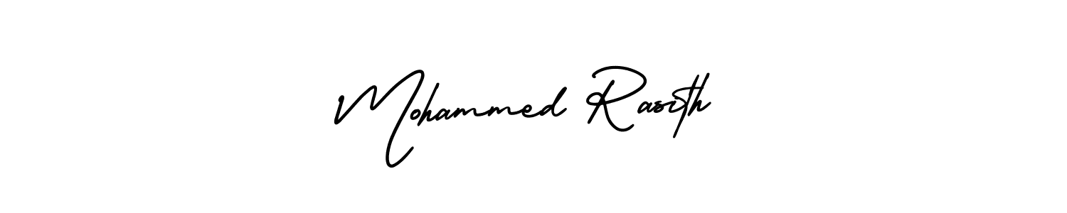 Similarly AmerikaSignatureDemo-Regular is the best handwritten signature design. Signature creator online .You can use it as an online autograph creator for name Mohammed Rasith. Mohammed Rasith signature style 3 images and pictures png