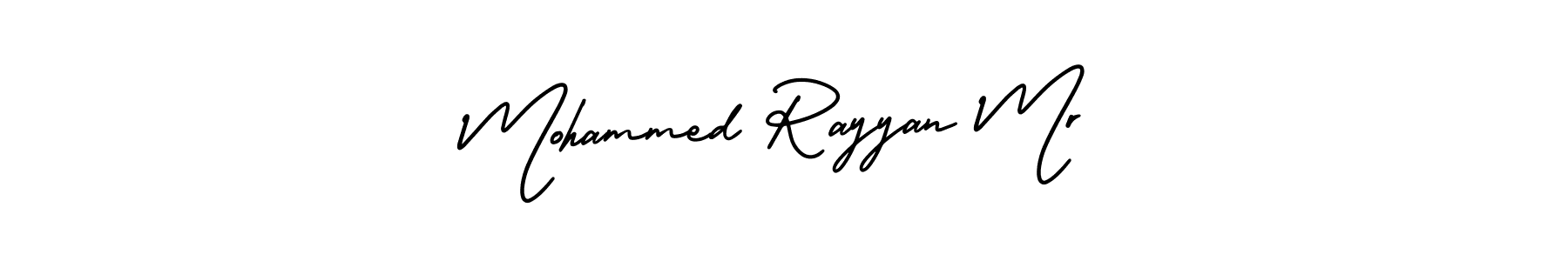 How to make Mohammed Rayyan Mr name signature. Use AmerikaSignatureDemo-Regular style for creating short signs online. This is the latest handwritten sign. Mohammed Rayyan Mr signature style 3 images and pictures png