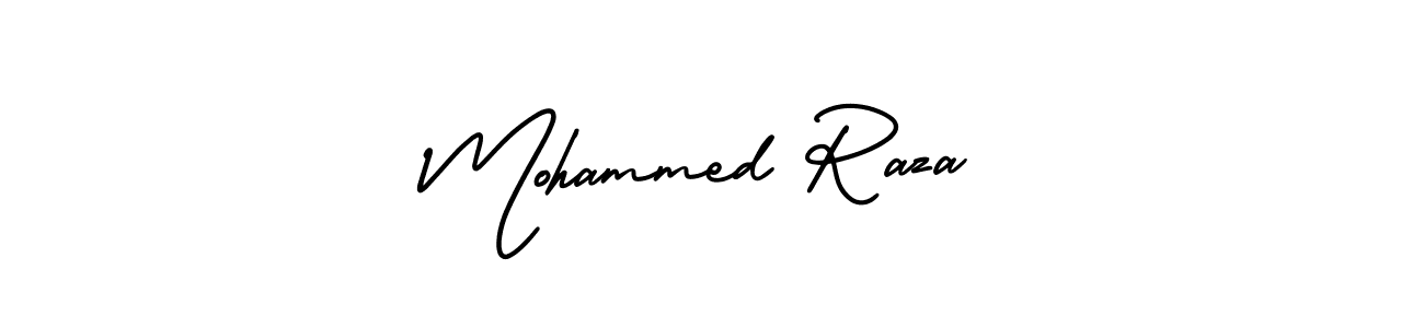 You should practise on your own different ways (AmerikaSignatureDemo-Regular) to write your name (Mohammed Raza) in signature. don't let someone else do it for you. Mohammed Raza signature style 3 images and pictures png