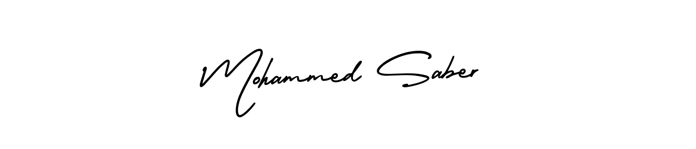 Use a signature maker to create a handwritten signature online. With this signature software, you can design (AmerikaSignatureDemo-Regular) your own signature for name Mohammed Saber. Mohammed Saber signature style 3 images and pictures png