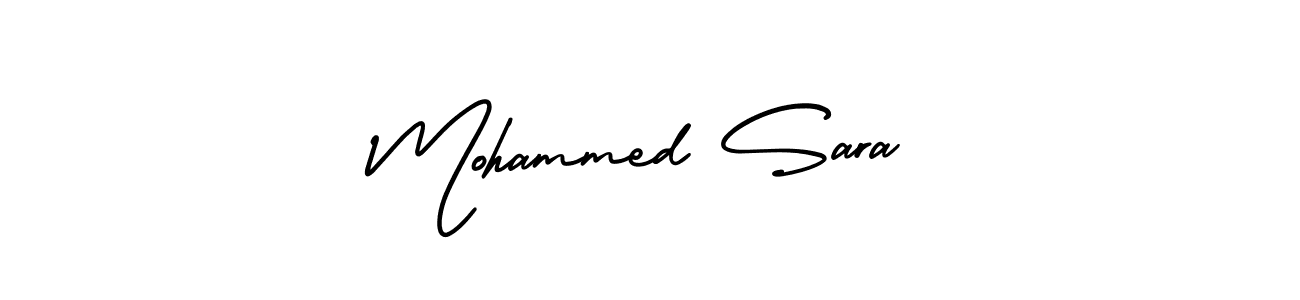 if you are searching for the best signature style for your name Mohammed Sara. so please give up your signature search. here we have designed multiple signature styles  using AmerikaSignatureDemo-Regular. Mohammed Sara signature style 3 images and pictures png