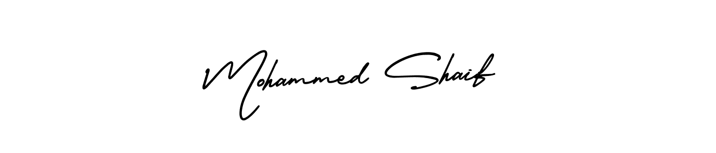 How to make Mohammed Shaif signature? AmerikaSignatureDemo-Regular is a professional autograph style. Create handwritten signature for Mohammed Shaif name. Mohammed Shaif signature style 3 images and pictures png