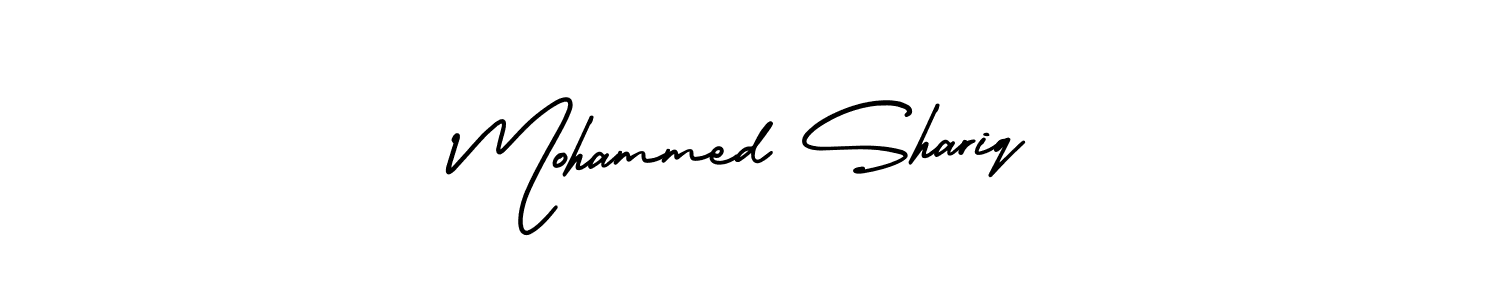 Mohammed Shariq stylish signature style. Best Handwritten Sign (AmerikaSignatureDemo-Regular) for my name. Handwritten Signature Collection Ideas for my name Mohammed Shariq. Mohammed Shariq signature style 3 images and pictures png