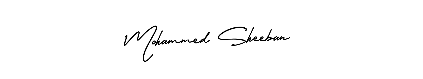 It looks lik you need a new signature style for name Mohammed Sheeban. Design unique handwritten (AmerikaSignatureDemo-Regular) signature with our free signature maker in just a few clicks. Mohammed Sheeban signature style 3 images and pictures png
