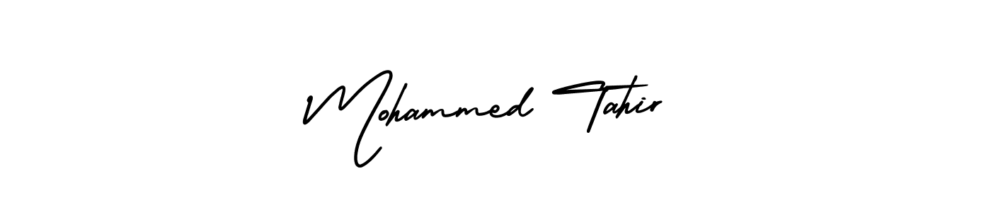 Create a beautiful signature design for name Mohammed Tahir. With this signature (AmerikaSignatureDemo-Regular) fonts, you can make a handwritten signature for free. Mohammed Tahir signature style 3 images and pictures png