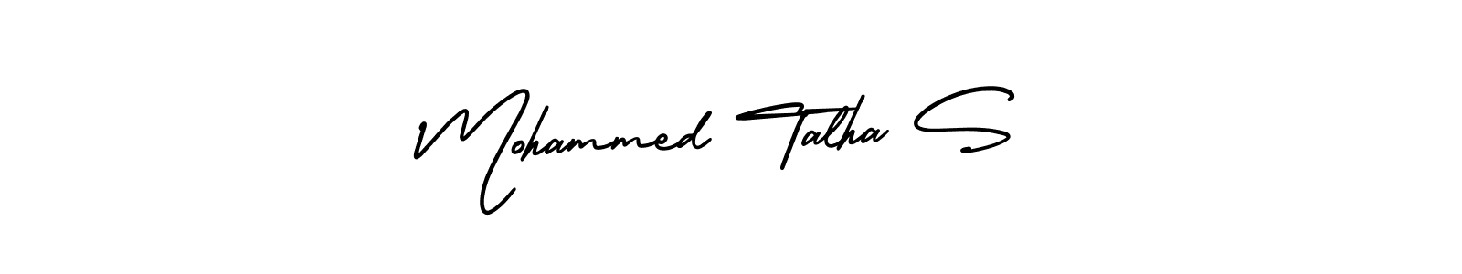 if you are searching for the best signature style for your name Mohammed Talha S. so please give up your signature search. here we have designed multiple signature styles  using AmerikaSignatureDemo-Regular. Mohammed Talha S signature style 3 images and pictures png