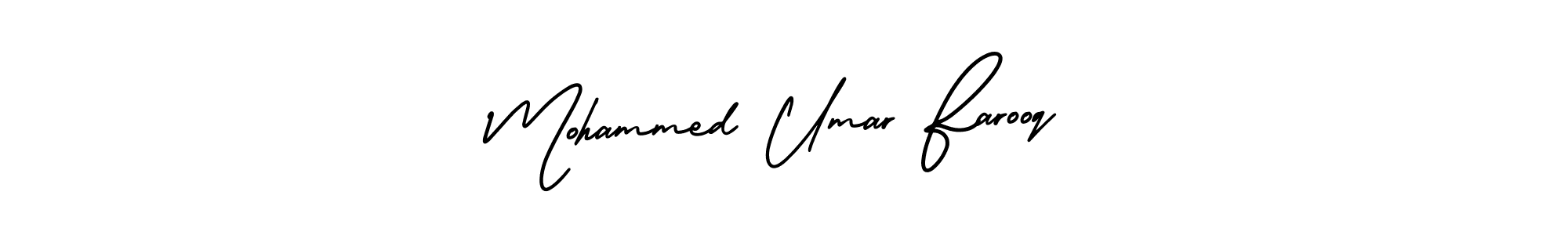 Design your own signature with our free online signature maker. With this signature software, you can create a handwritten (AmerikaSignatureDemo-Regular) signature for name Mohammed Umar Farooq. Mohammed Umar Farooq signature style 3 images and pictures png