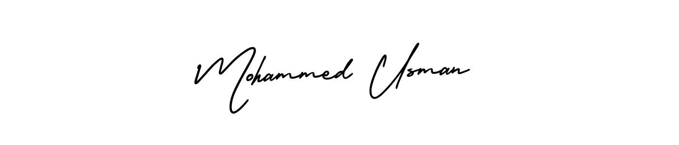 Make a short Mohammed Usman signature style. Manage your documents anywhere anytime using AmerikaSignatureDemo-Regular. Create and add eSignatures, submit forms, share and send files easily. Mohammed Usman signature style 3 images and pictures png