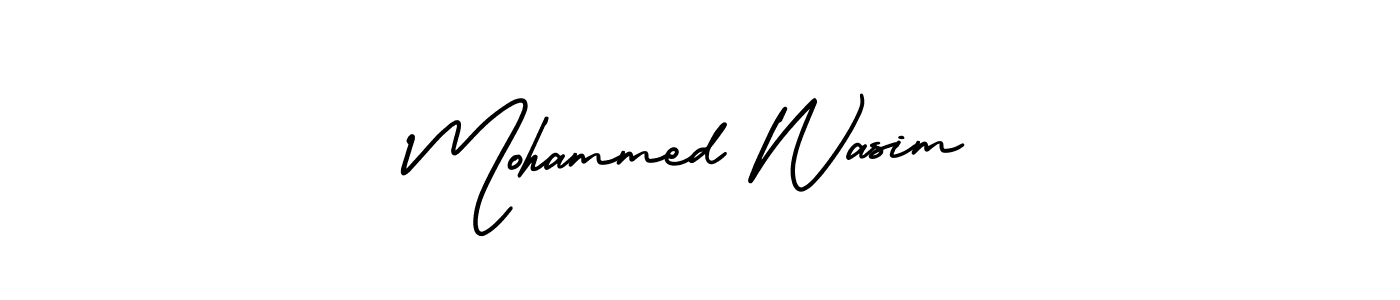 Here are the top 10 professional signature styles for the name Mohammed Wasim. These are the best autograph styles you can use for your name. Mohammed Wasim signature style 3 images and pictures png