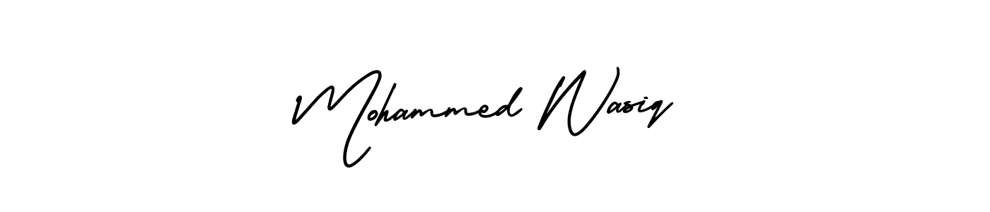 Best and Professional Signature Style for Mohammed Wasiq. AmerikaSignatureDemo-Regular Best Signature Style Collection. Mohammed Wasiq signature style 3 images and pictures png