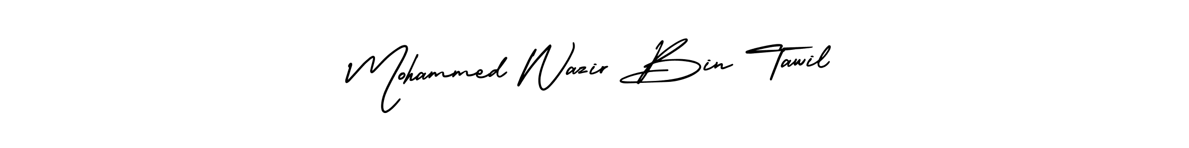 Make a beautiful signature design for name Mohammed Wazir Bin Tawil. Use this online signature maker to create a handwritten signature for free. Mohammed Wazir Bin Tawil signature style 3 images and pictures png