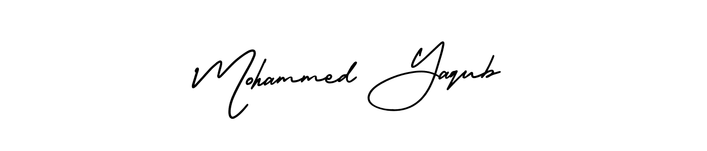 Create a beautiful signature design for name Mohammed Yaqub. With this signature (AmerikaSignatureDemo-Regular) fonts, you can make a handwritten signature for free. Mohammed Yaqub signature style 3 images and pictures png