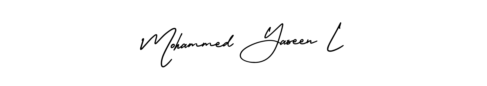 Here are the top 10 professional signature styles for the name Mohammed Yaseen L. These are the best autograph styles you can use for your name. Mohammed Yaseen L signature style 3 images and pictures png