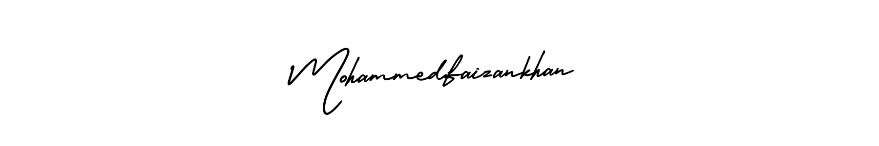 The best way (AmerikaSignatureDemo-Regular) to make a short signature is to pick only two or three words in your name. The name Mohammedfaizankhan include a total of six letters. For converting this name. Mohammedfaizankhan signature style 3 images and pictures png