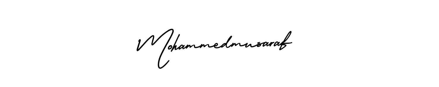 Design your own signature with our free online signature maker. With this signature software, you can create a handwritten (AmerikaSignatureDemo-Regular) signature for name Mohammedmusaraf. Mohammedmusaraf signature style 3 images and pictures png