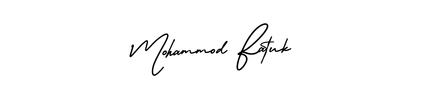 Mohammod Fatuk stylish signature style. Best Handwritten Sign (AmerikaSignatureDemo-Regular) for my name. Handwritten Signature Collection Ideas for my name Mohammod Fatuk. Mohammod Fatuk signature style 3 images and pictures png