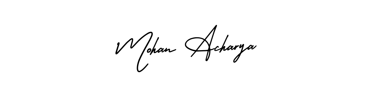 Check out images of Autograph of Mohan Acharya name. Actor Mohan Acharya Signature Style. AmerikaSignatureDemo-Regular is a professional sign style online. Mohan Acharya signature style 3 images and pictures png